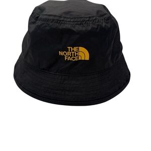 The North Face Black and Gold Logo Sun Stash Bucket Hat